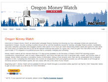 Tablet Screenshot of ormoneywatch.com